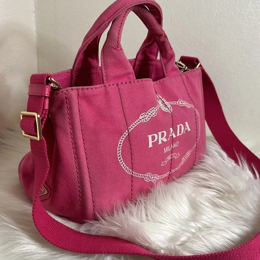 💯Authentic Prada Canapa Two Way - Small sized 🍀 - Picture 14 of 17